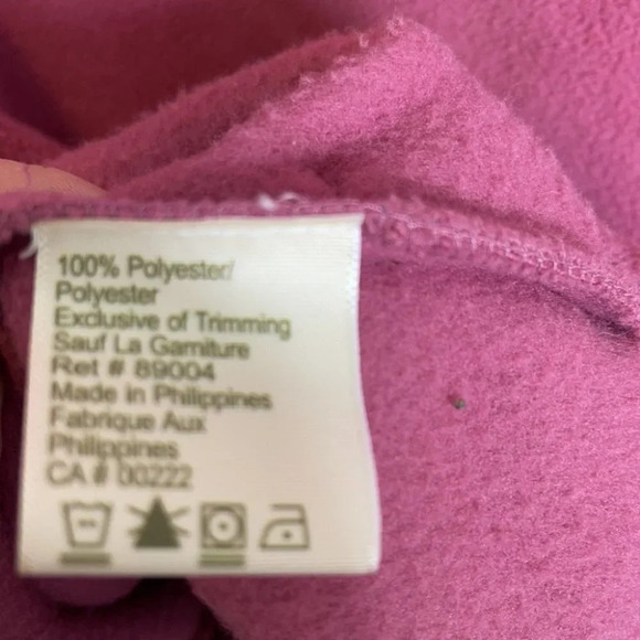 VINTAGE Tradition Rose Fleece Jacket Floral Embroidered Zip Grandma Size XL - Picture 6 of 10